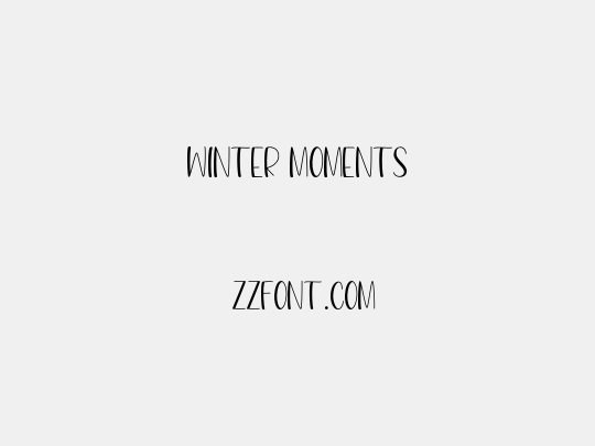 Winter Moments