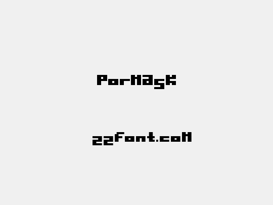 Pormask