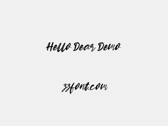 Hello Dear Demo