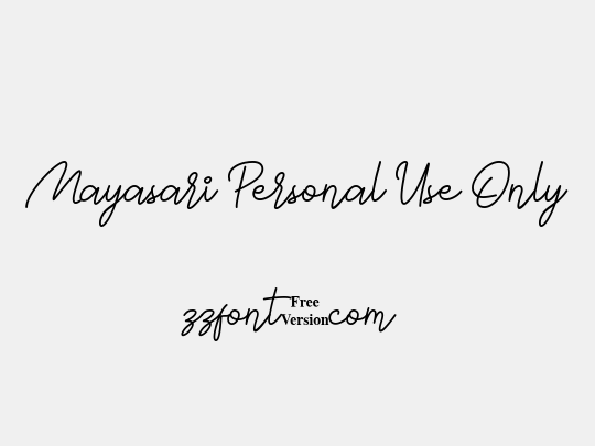 Mayasari Personal Use Only