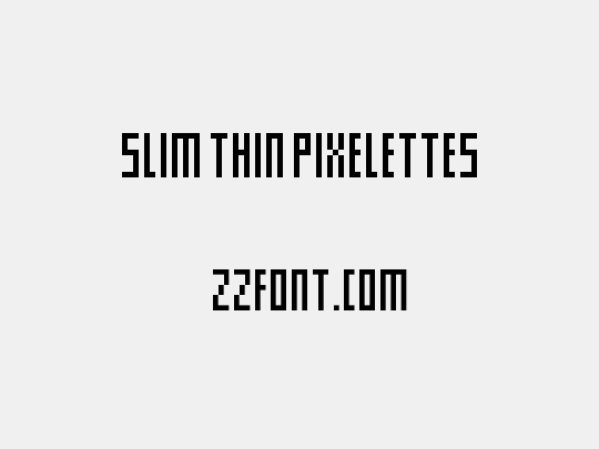 Slim thin pixelettes