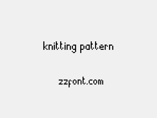 knitting pattern