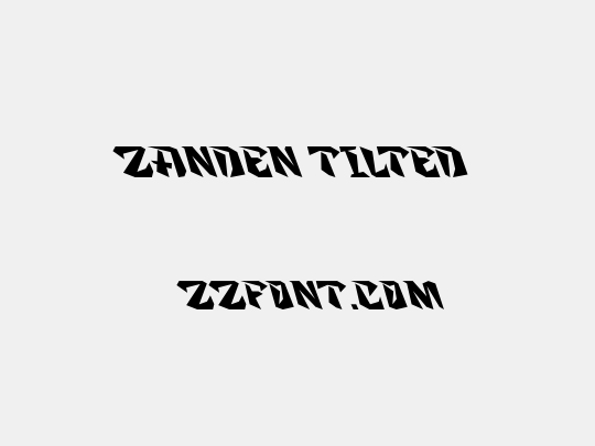 Zanden Tilted