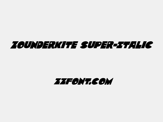 Zounderkite Super-Italic