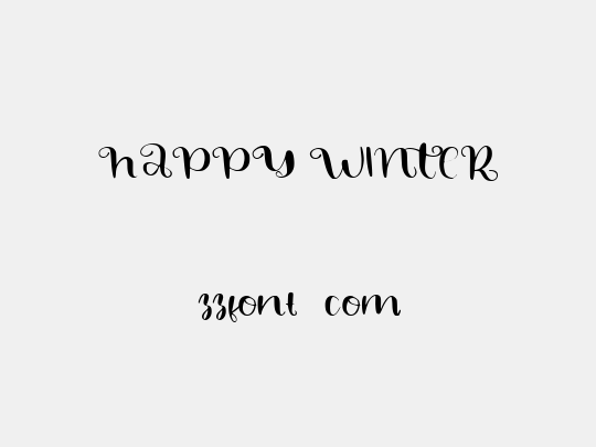 HAPPY WINTER