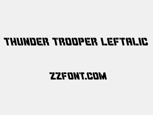 Thunder Trooper Leftalic