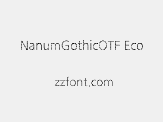 NanumGothicOTF Eco