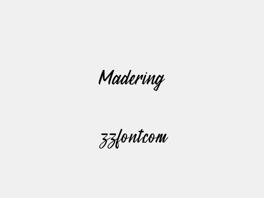Madering