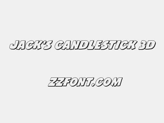 Jack's Candlestick 3D