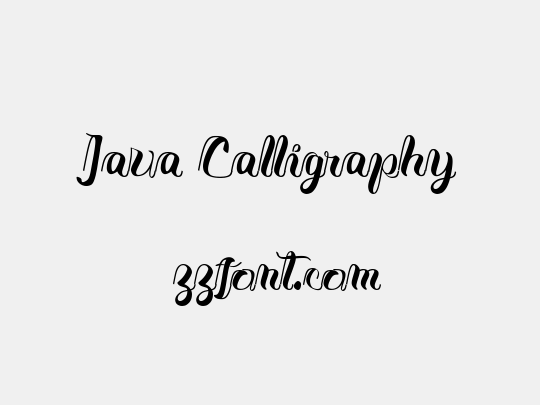 Java Calligraphy