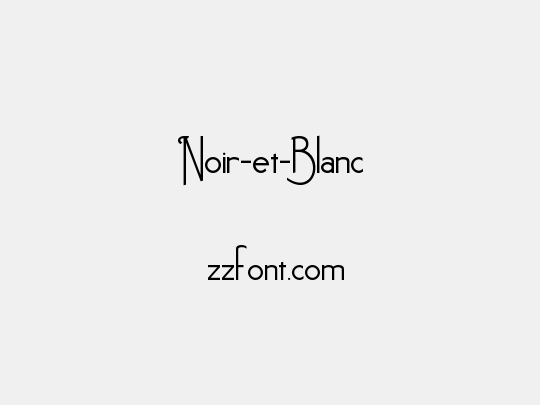 Noir-et-Blanc