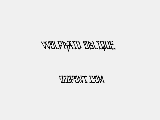 Wolfraid Oblique