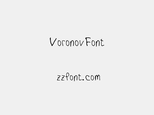 VoronovFont