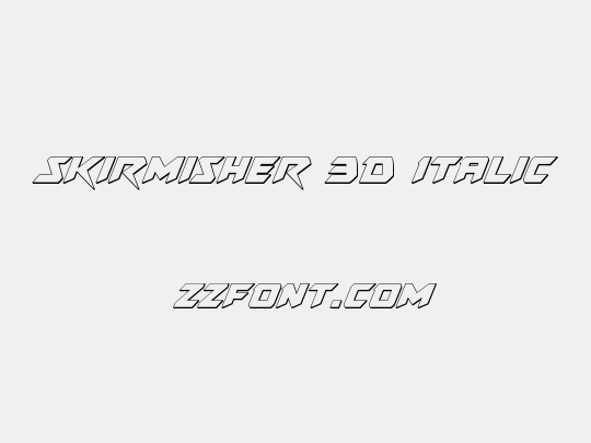 Skirmisher 3D Italic
