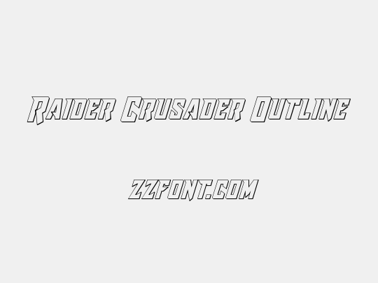 Raider Crusader Outline