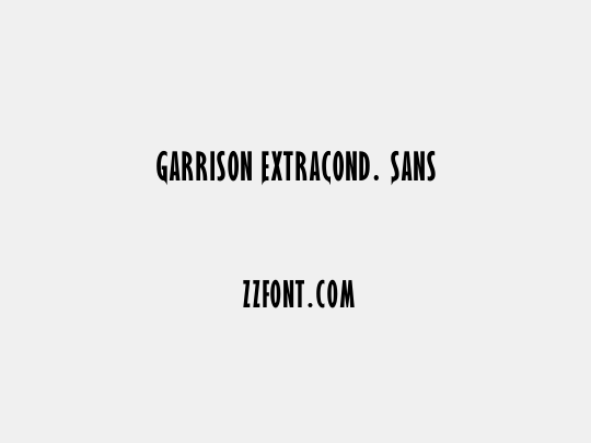 Garrison ExtraCond. Sans