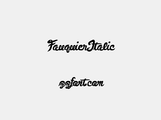 FauquierItalic