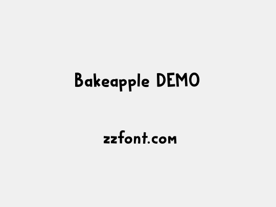 Bakeapple DEMO