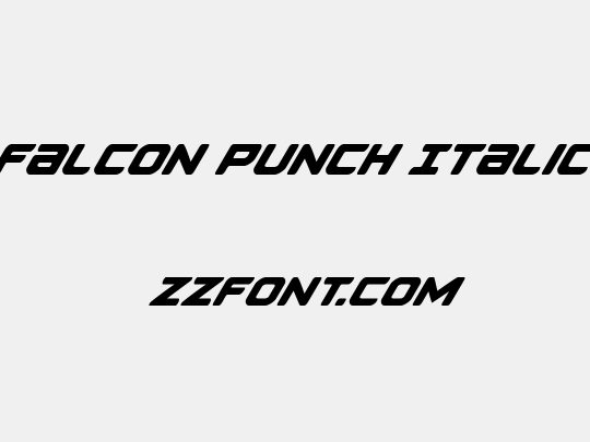 Falcon Punch Italic