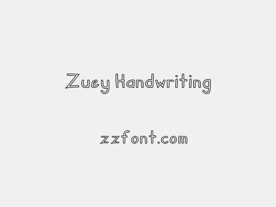Zuey Handwriting