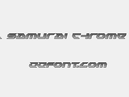 Royal Samurai Chrome Italic