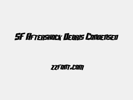 SF Aftershock Debris Condensed