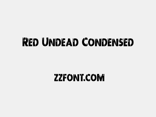 Red Undead Condensed