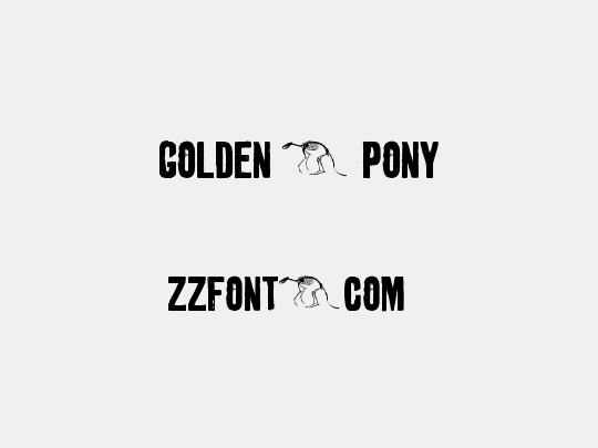 golden 0 pony