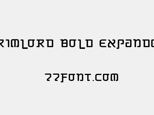 Grimlord Bold Expanded