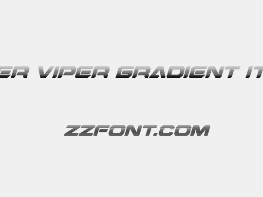 Hyper Viper Gradient Italic