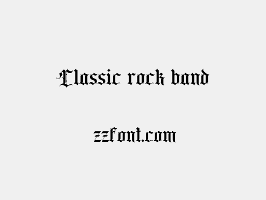 Classic rock band