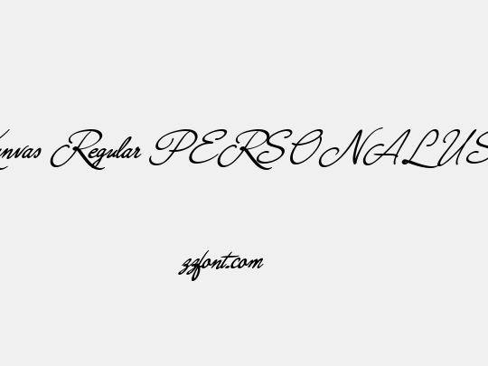 Kanvas Regular PERSONAL USE