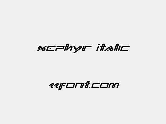 Xephyr Italic