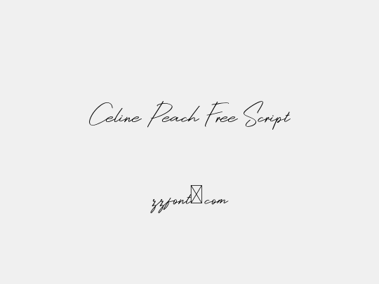 Celine Peach Free Script
