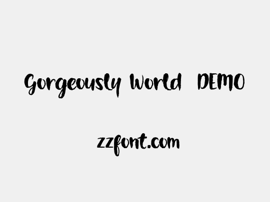 Gorgeously World  DEMO