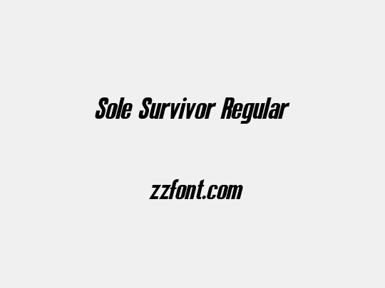 Sole Survivor Regular