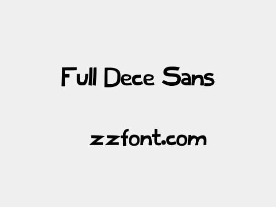 Full Dece Sans