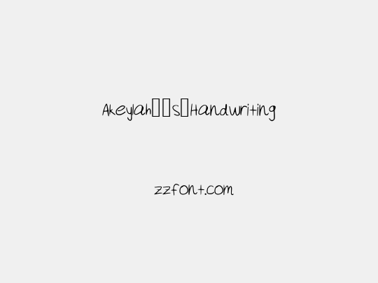 Akeylah__s_Handwriting