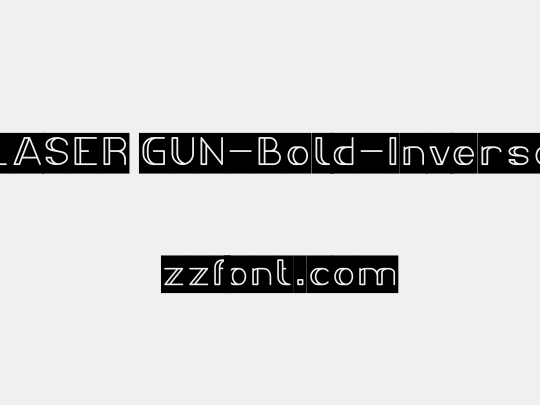LASER GUN-Bold-Inverse
