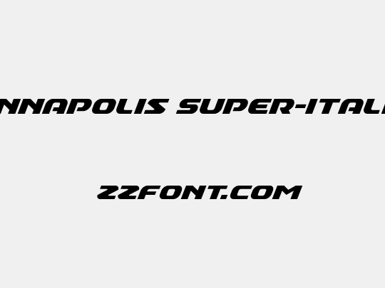 Annapolis Super-Italic