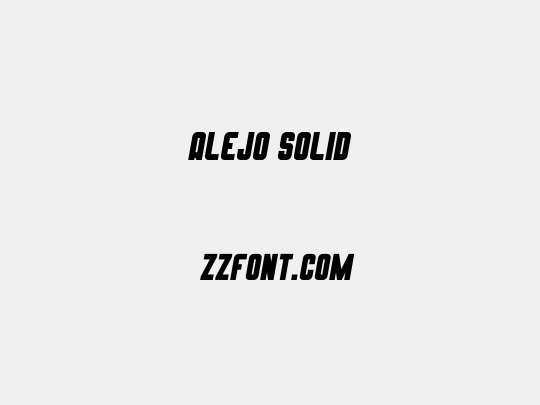 Alejo Solid