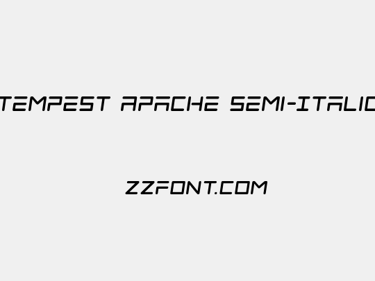 Tempest Apache Semi-Italic