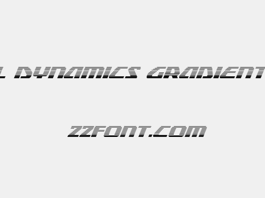 Global Dynamics Gradient Italic