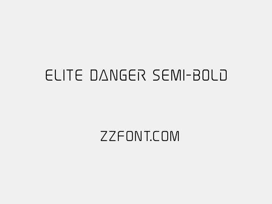Elite Danger Semi-Bold
