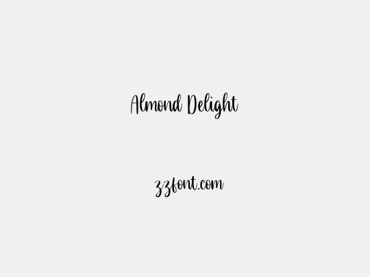 Almond Delight