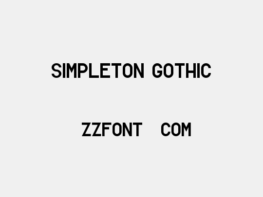 Simpleton Gothic