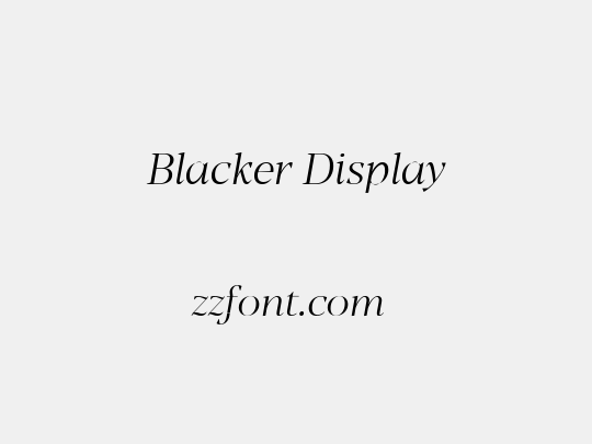 Blacker Display