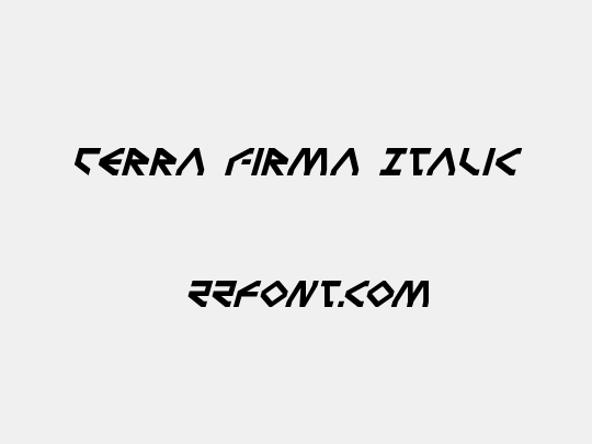 Terra Firma Italic