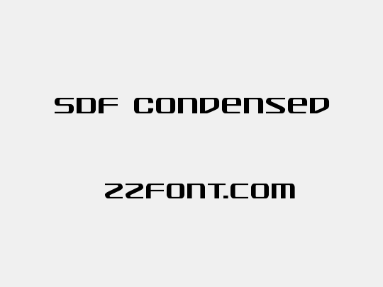 SDF Condensed