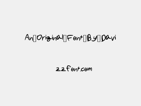 An_Original_Font_By_Davi